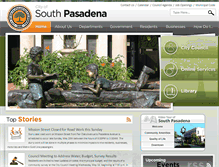 Tablet Screenshot of ci.south-pasadena.ca.us